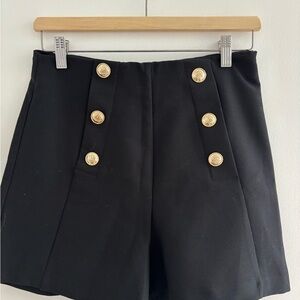 Brand New Zara Black Women's Sailor Shorts